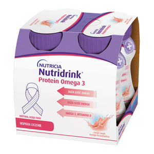 Nutridrink Protein Omega 3 rześki smak mango-brzoskwinia 4x125ml